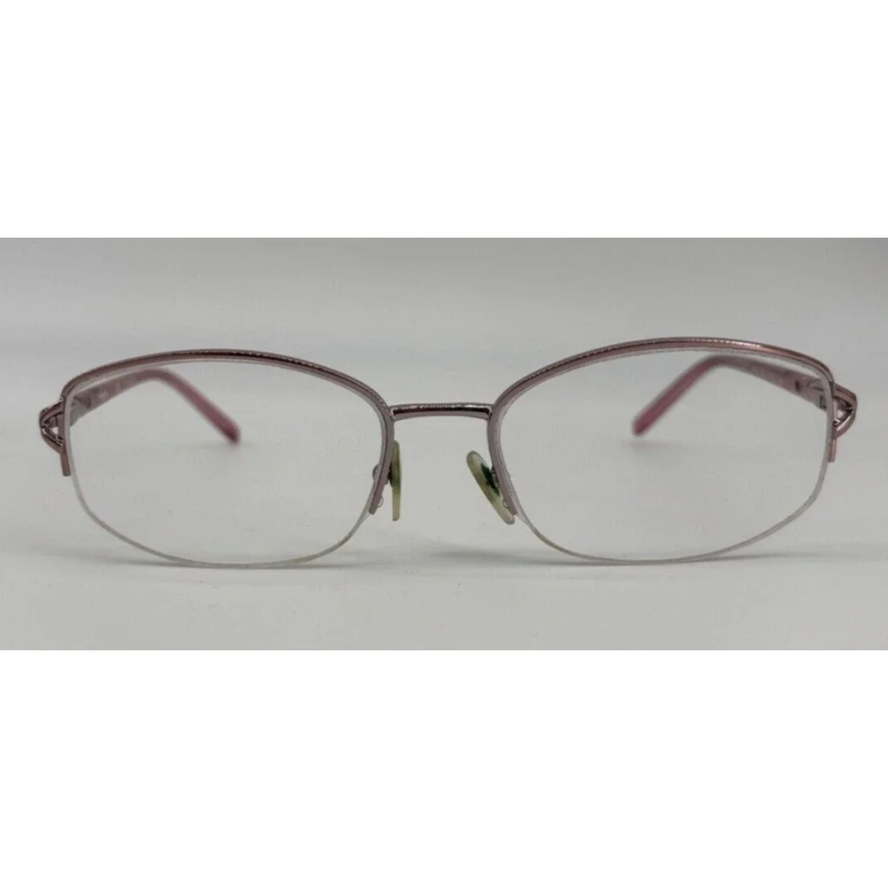 Sferoflex Eyeglass Frames 2550-B 299 53-17-135 Lt Pink Semi Rimless w/Case&Cloth